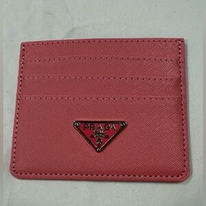 Pink Prada Card Holder